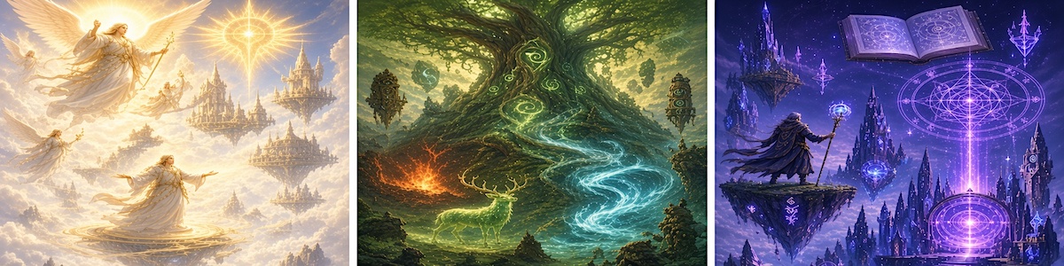 Divine, Primal, and Arcane Magics